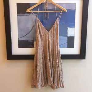 Urban Outfitters fauna nude lace dress fit & flare